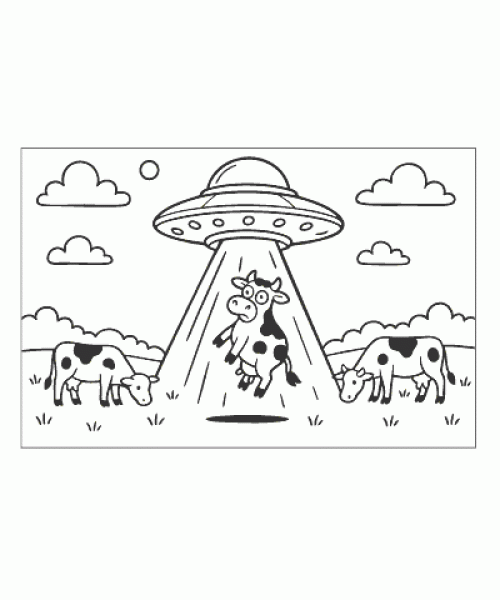 Ausmalbild Weltall 014