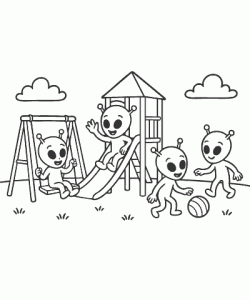 Ausmalbild Weltall 018