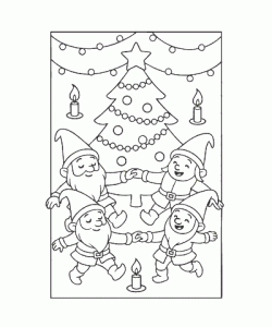 Ausmalbild Wichtel 007