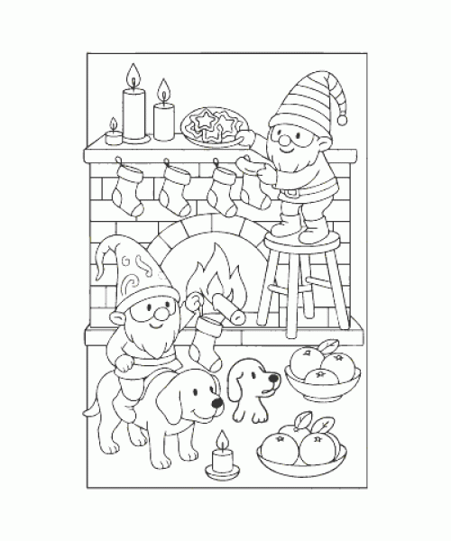 Ausmalbild Wichtel 008