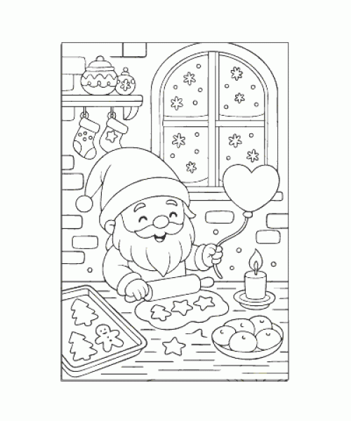 Ausmalbild Wichtel 009