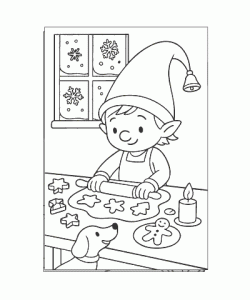 Ausmalbild Wichtel 010