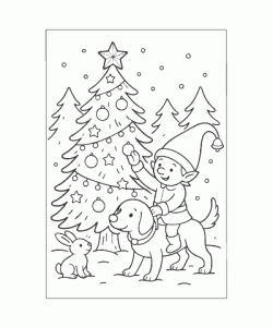 Ausmalbild Wichtel 012