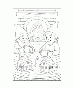 Ausmalbild Wichtel 014