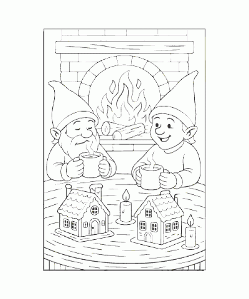 Ausmalbild Wichtel 014