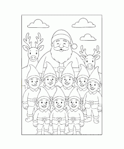 Ausmalbild Wichtel 015