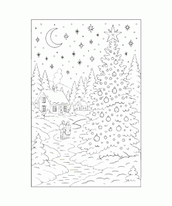 Ausmalbild Winter 014