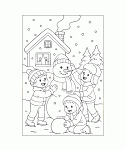 Ausmalbild Winter 015