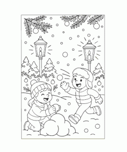 Ausmalbild Winter 016