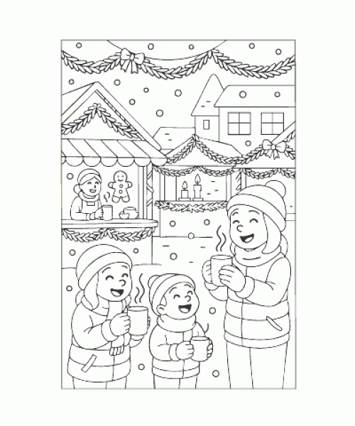 Ausmalbild Winter 017