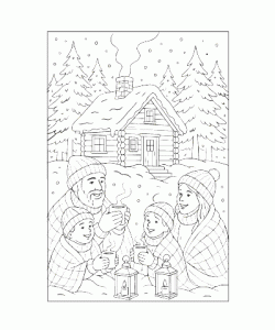 Ausmalbild Winter 019