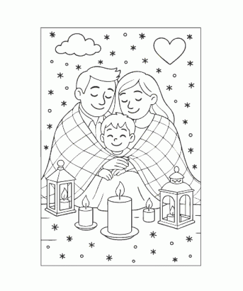 Ausmalbild Winter 020