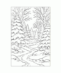 Ausmalbild Winter 024