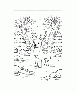 Ausmalbild Winter 029