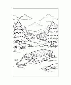 Ausmalbild Winter 031