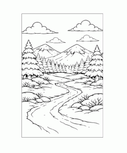 Ausmalbild Winter 033