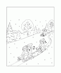 Ausmalbild Winter 035