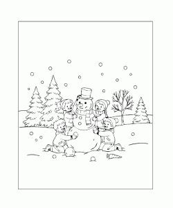 Ausmalbild Winter 037