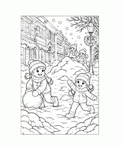 Ausmalbild Winter 039