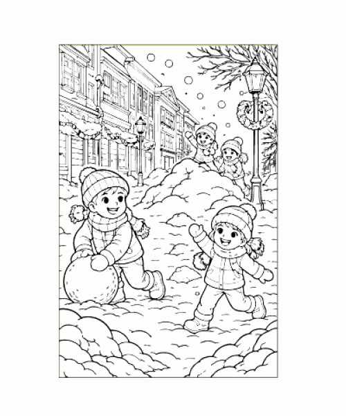 Ausmalbild Winter 039