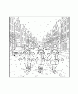 Ausmalbild Winter 041