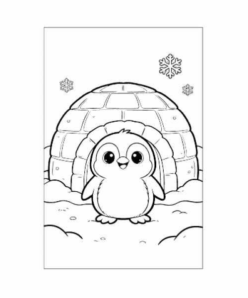 Ausmalbild Winter 049