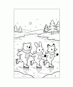 Ausmalbild Winter 050