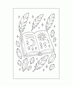 Ausmalbild Zauberei 003