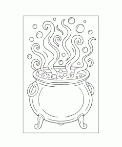 Ausmalbild Zauberei 005