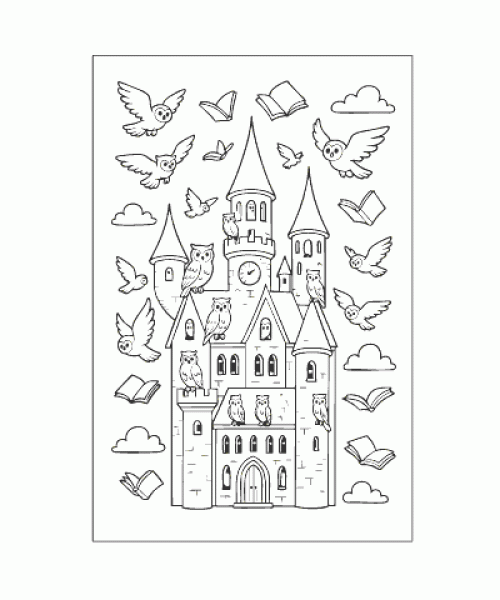 Ausmalbild Zauberei 006