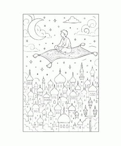 Ausmalbild Zauberei 010