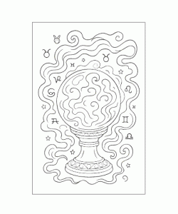 Ausmalbild Zauberei 011