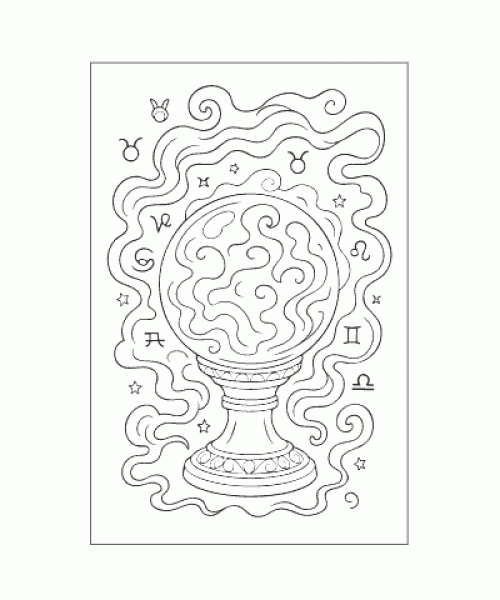 Ausmalbild Zauberei 011