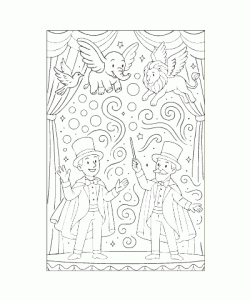 Ausmalbild Zauberei 015