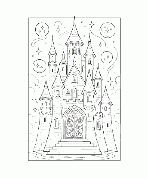 Ausmalbild Zauberei 018