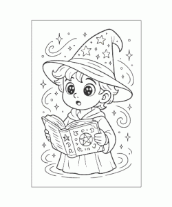 Ausmalbild Zauberei 020