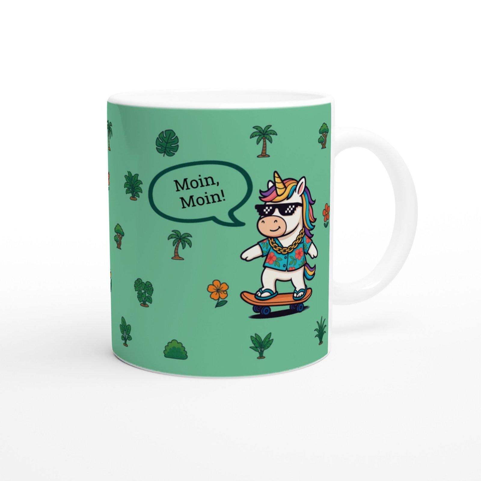 Tasse Cooles Einhorn Moin Moin – Bild 4