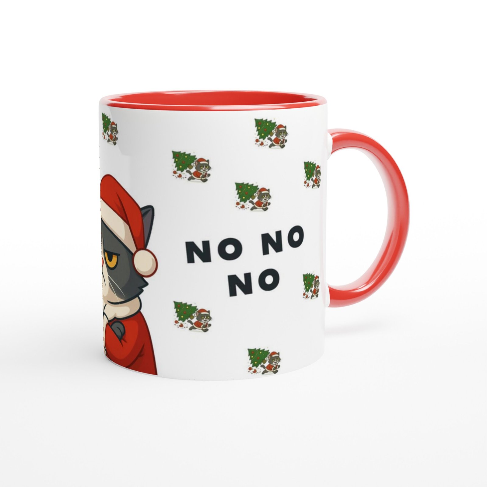 Tasse Grumpy Weihnachtskatze – Bild 4